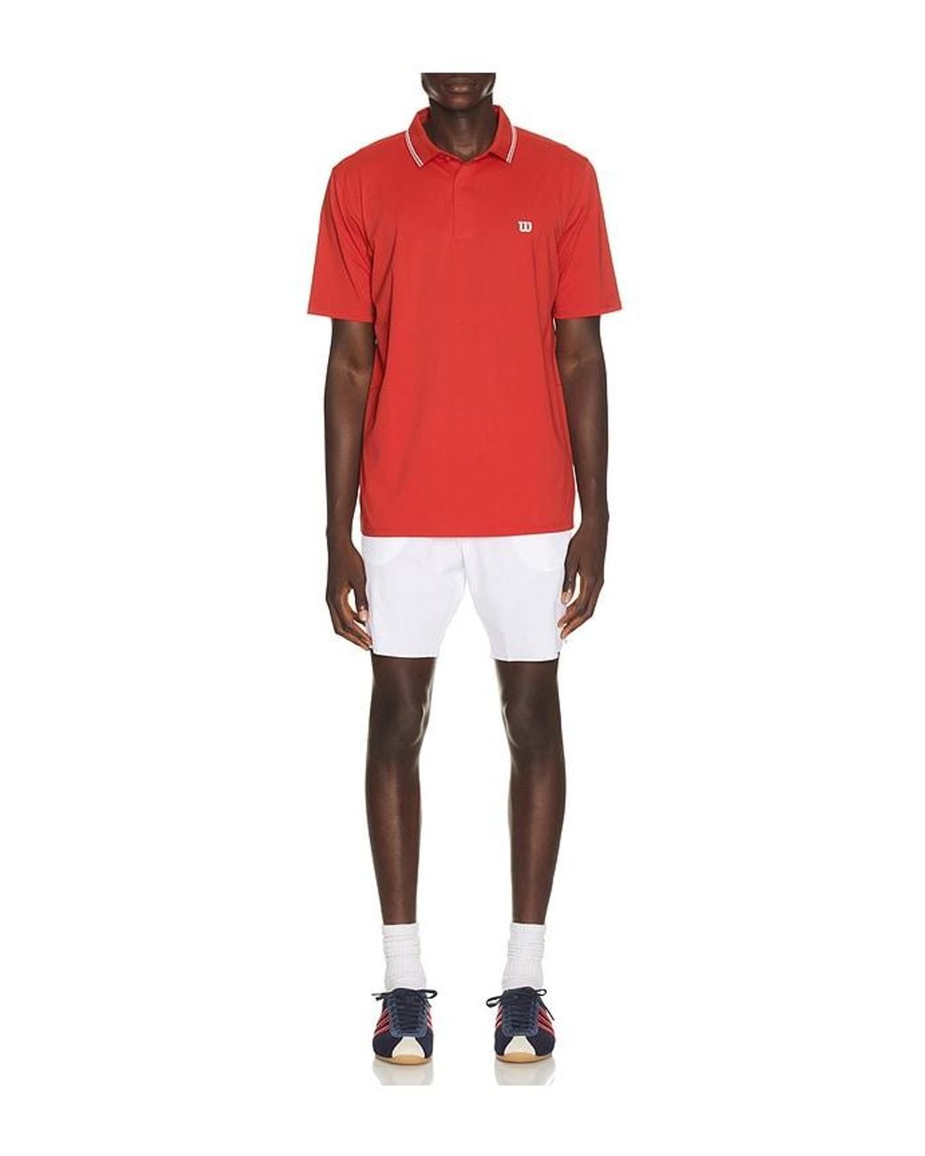 Wilson Red Challengers Technical Polo for men