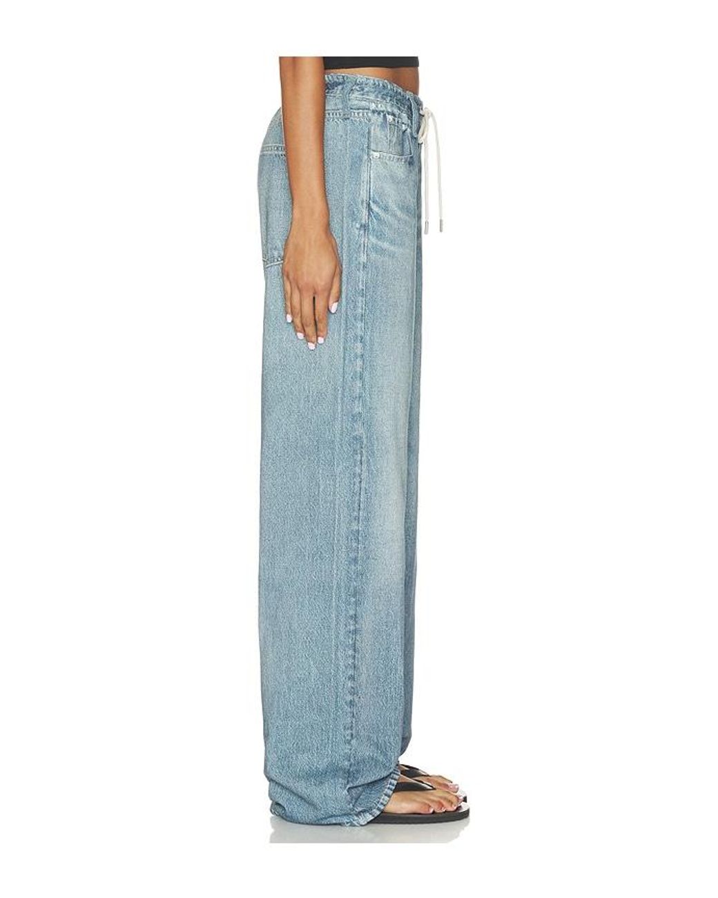 Rag & Bone Blue Miramar Terry Wide Pant