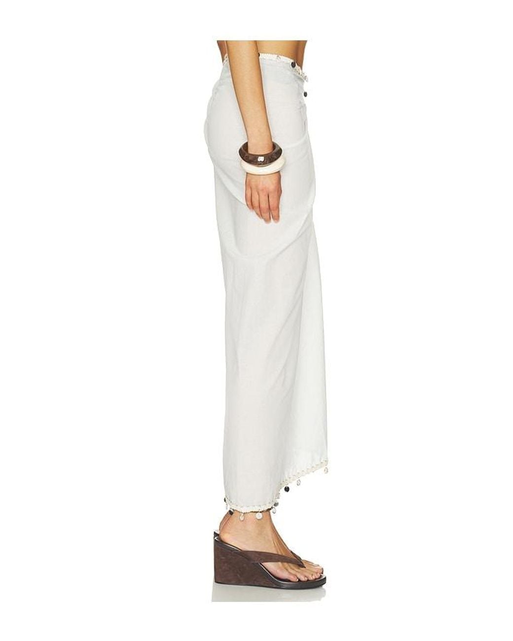 SNDY'S White Zelie Shell Wrap