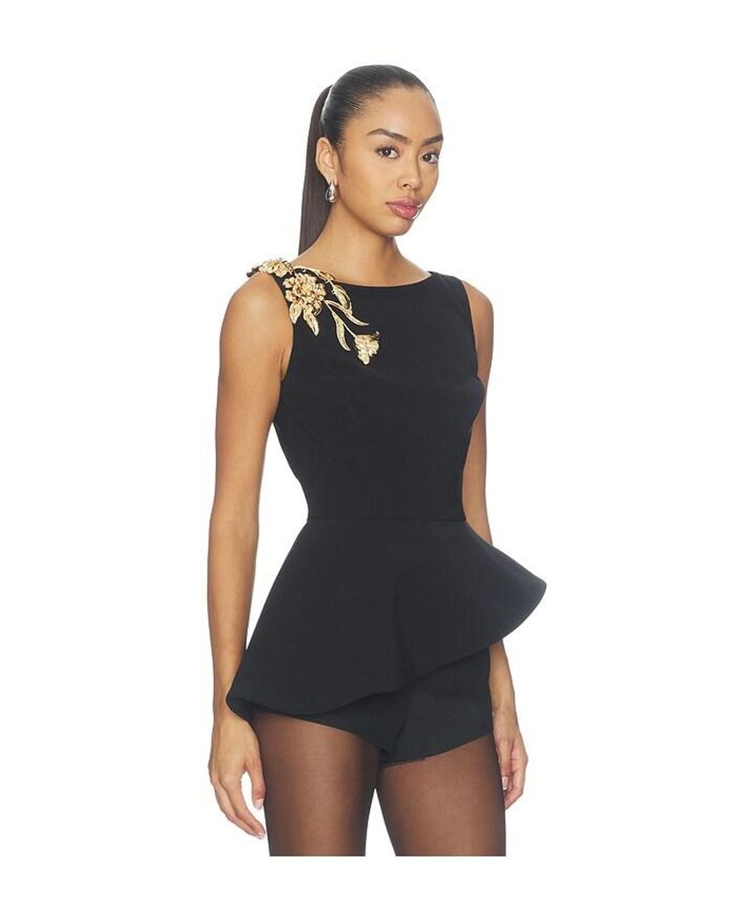Nadine Merabi Blue Hardware Top