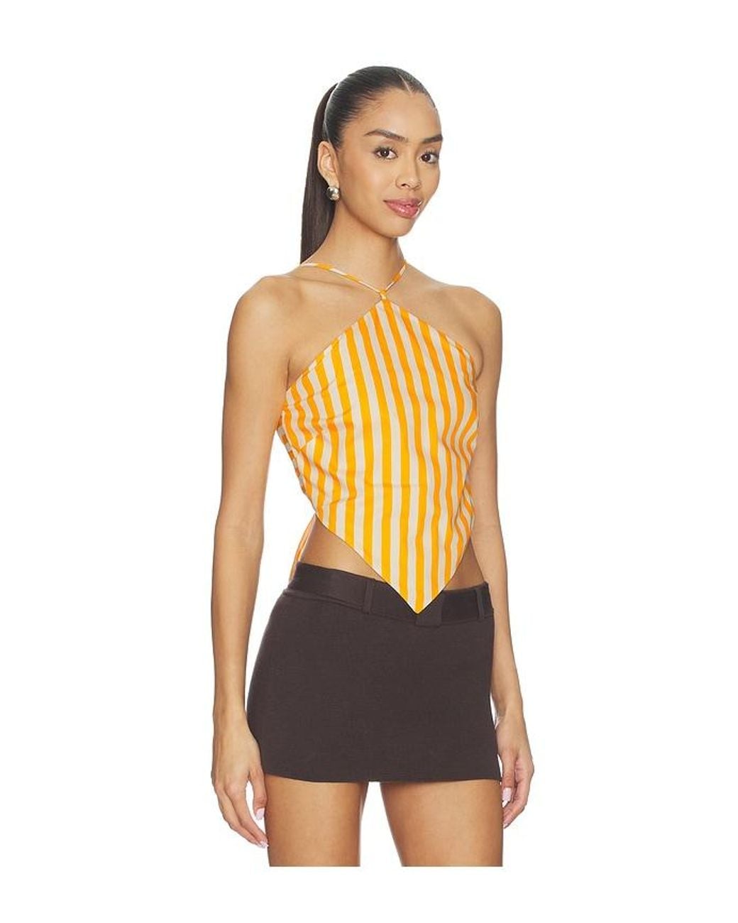 Simon Miller Multicolor Kit Poplin Tie Top