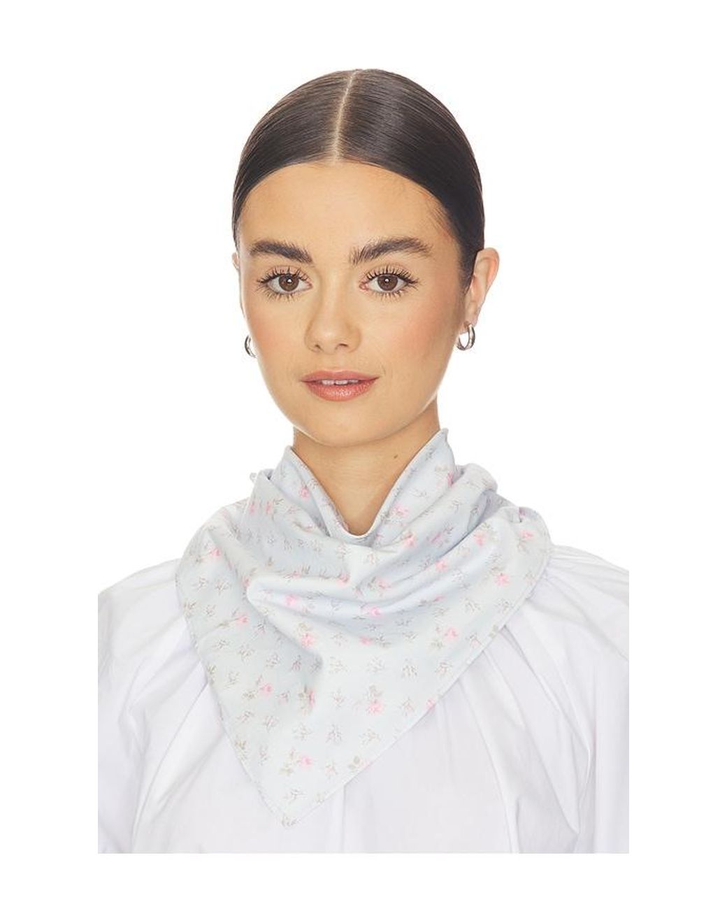LoveShackFancy Blue Clem Head Scarf