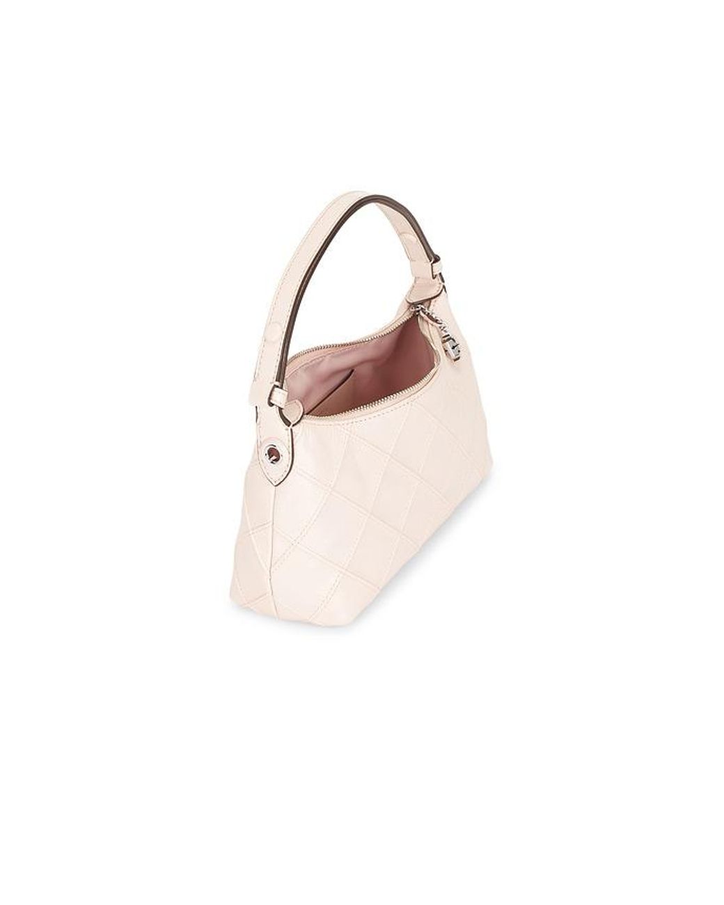 Tory Burch Natural Fleming Distressed Pochette Bag