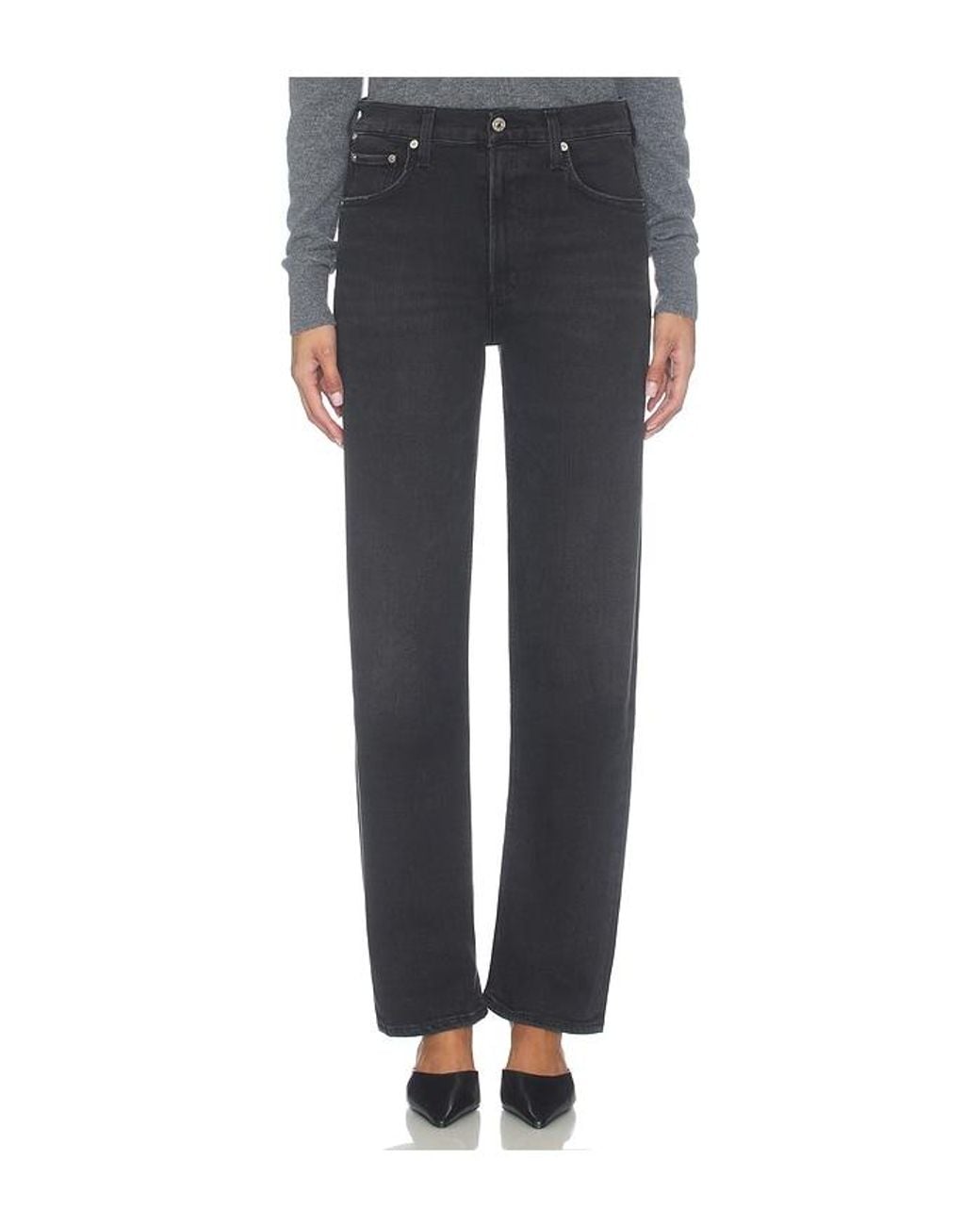 Citizens of Humanity Blue Palma Straight Long Jean