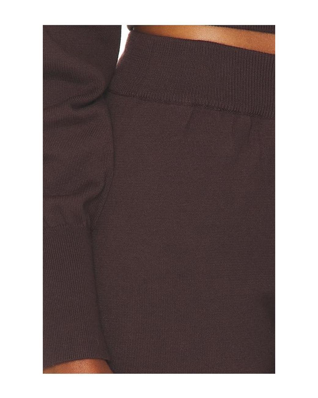 Runaway the Label Brown Heather Wide Leg Knit Pant