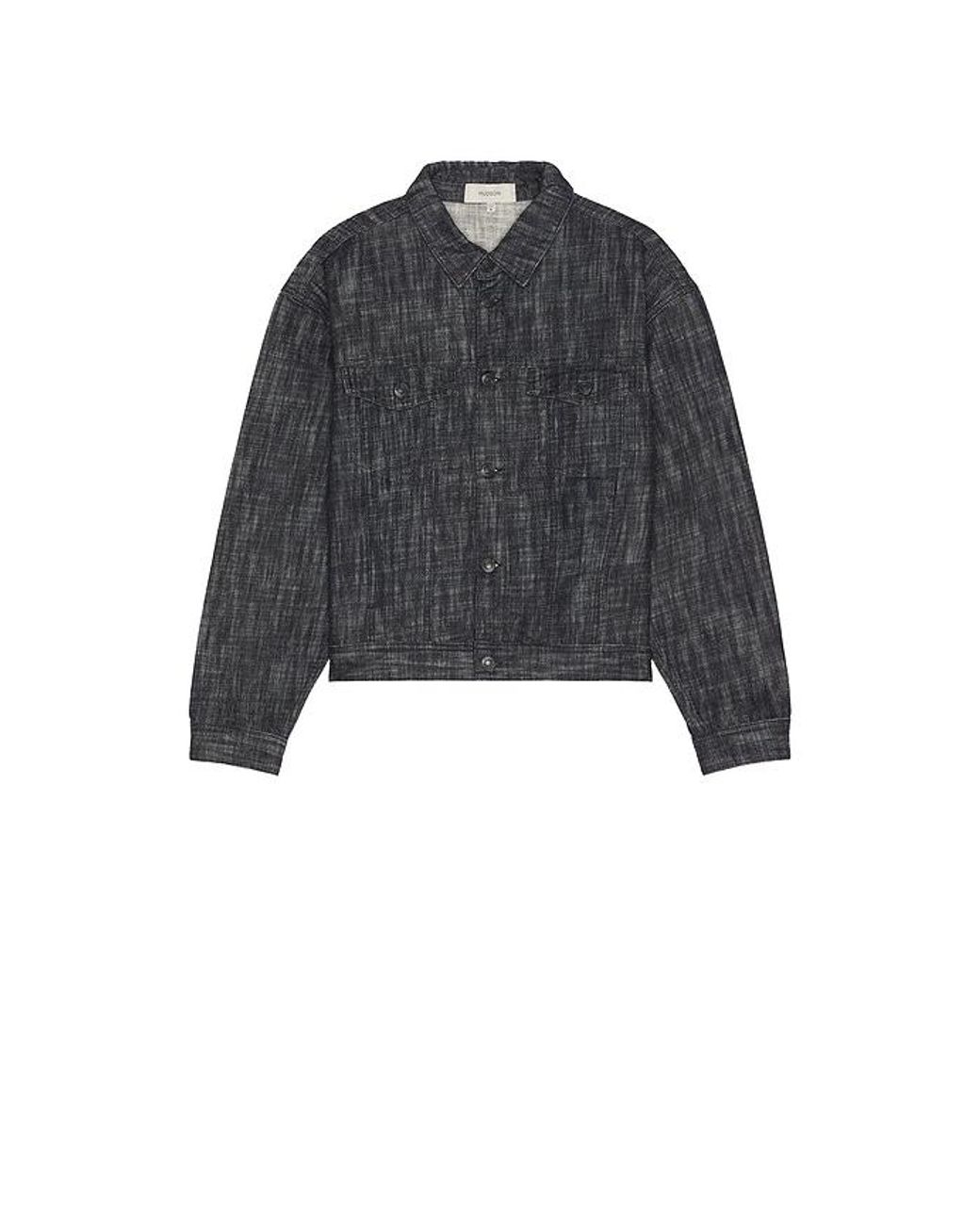 Hudson Black Trucker Jacket for men