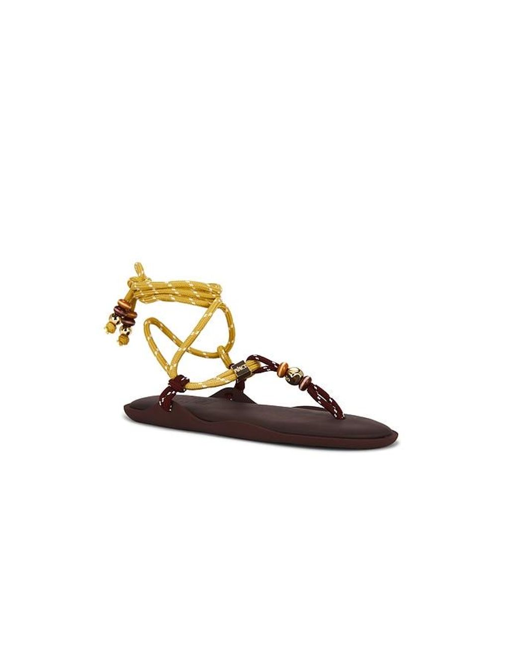 Flòwze Metallic Fl㲠Twin Beaded Sandal