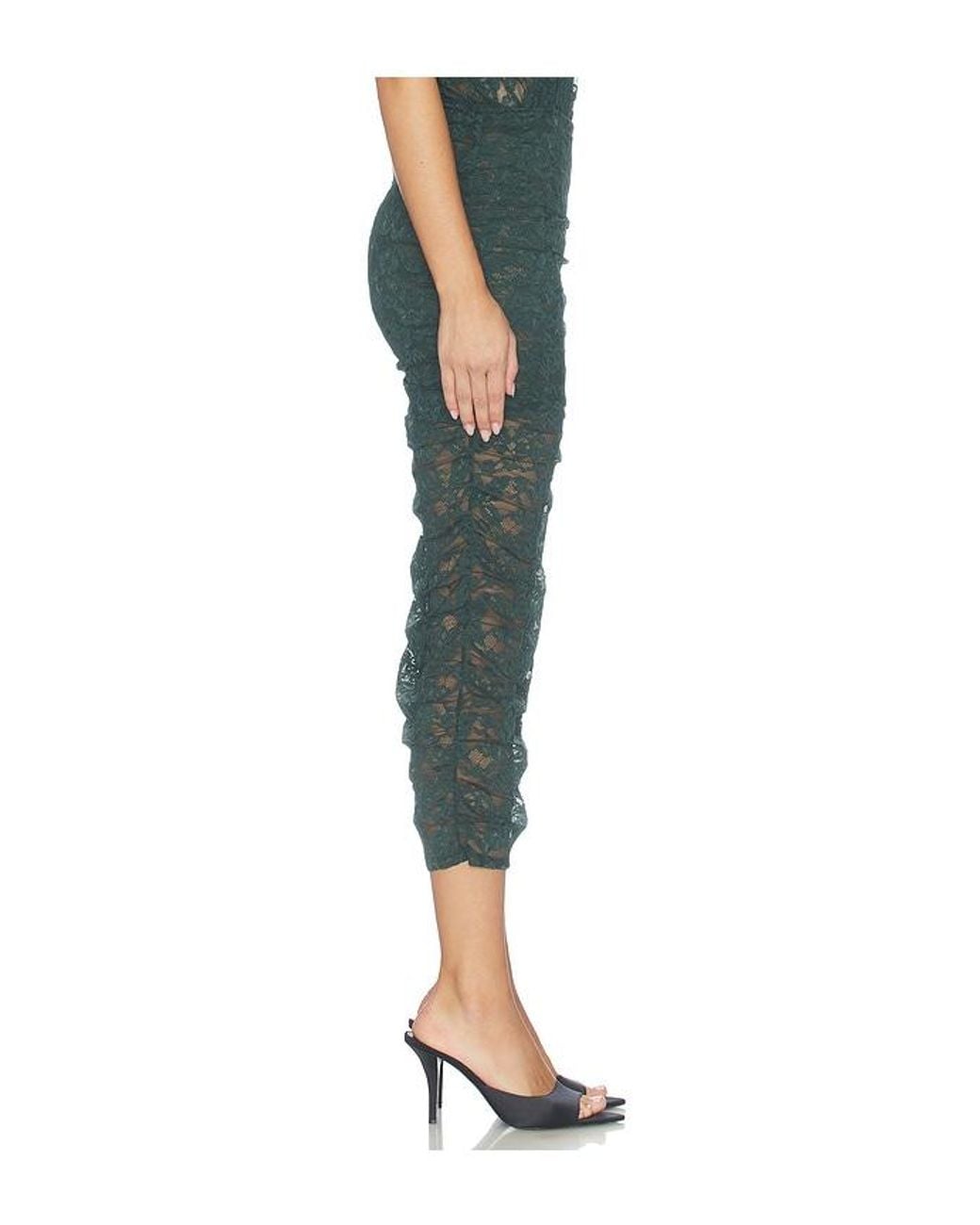 SER.O.YA Green Alay Lace Skirt