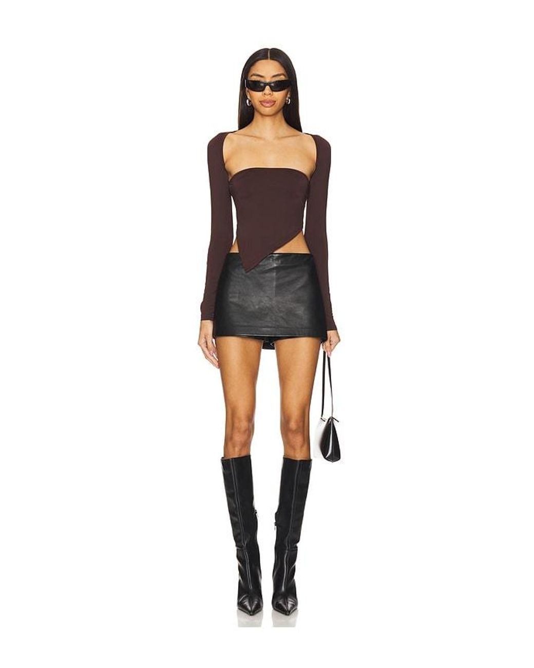 superdown Black Dax Shrug Top