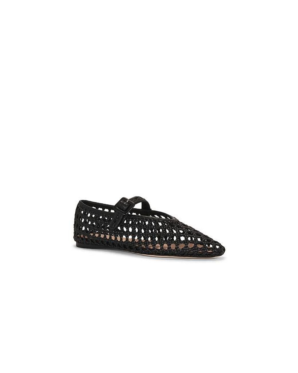 Loeffler Randall Black Junia Mary Jane Flat