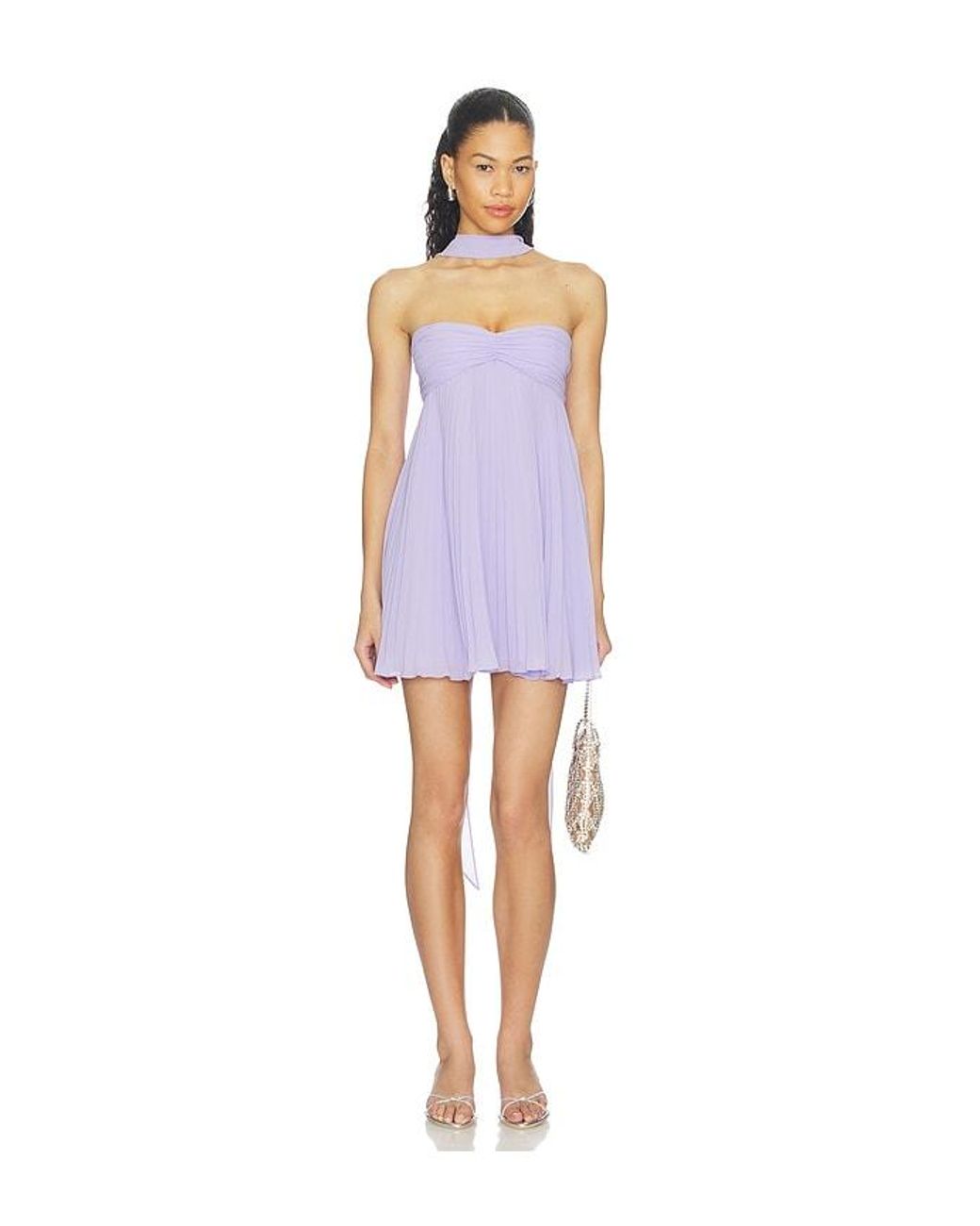 SER.O.YA Blue Lily Mini Dress