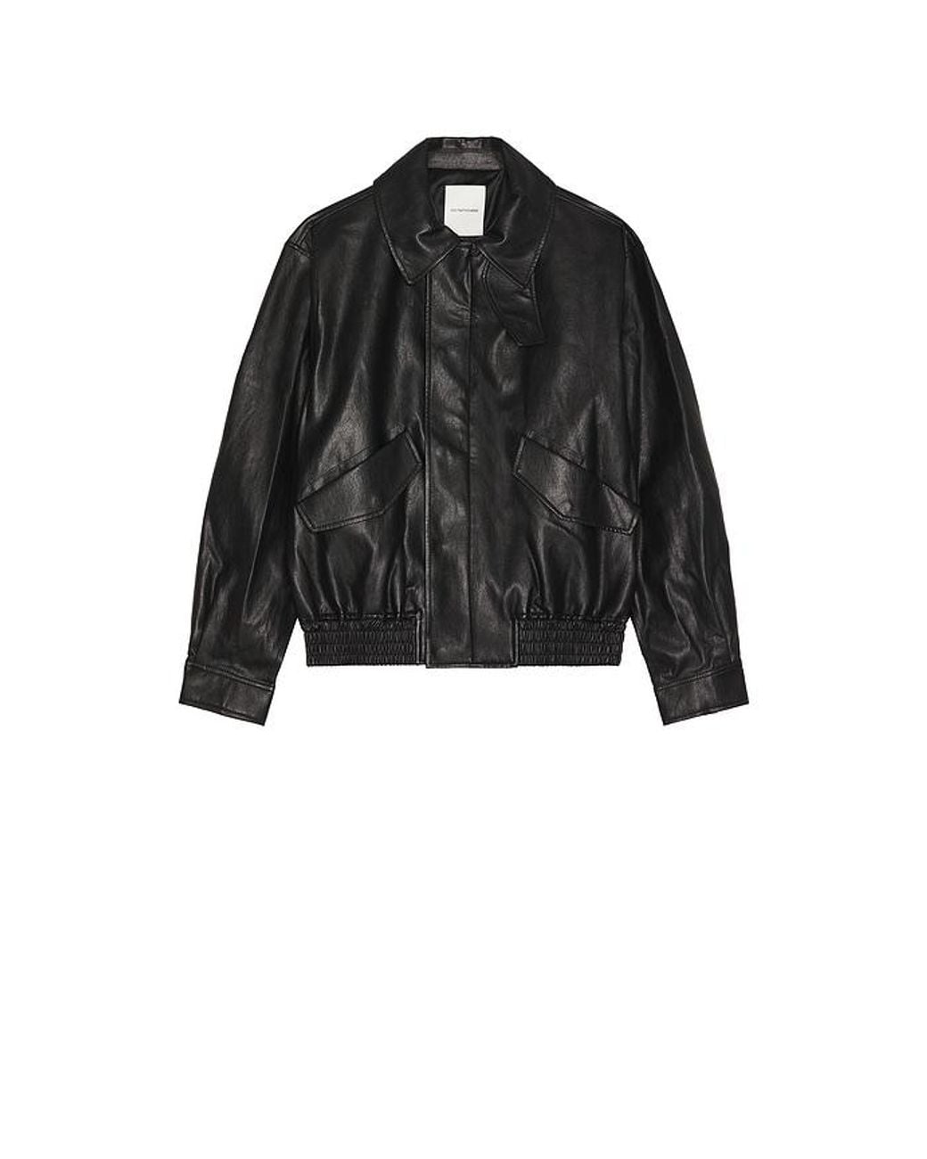 LE17SEPTEMBRE Black Faux Leather Zip Blouson for men