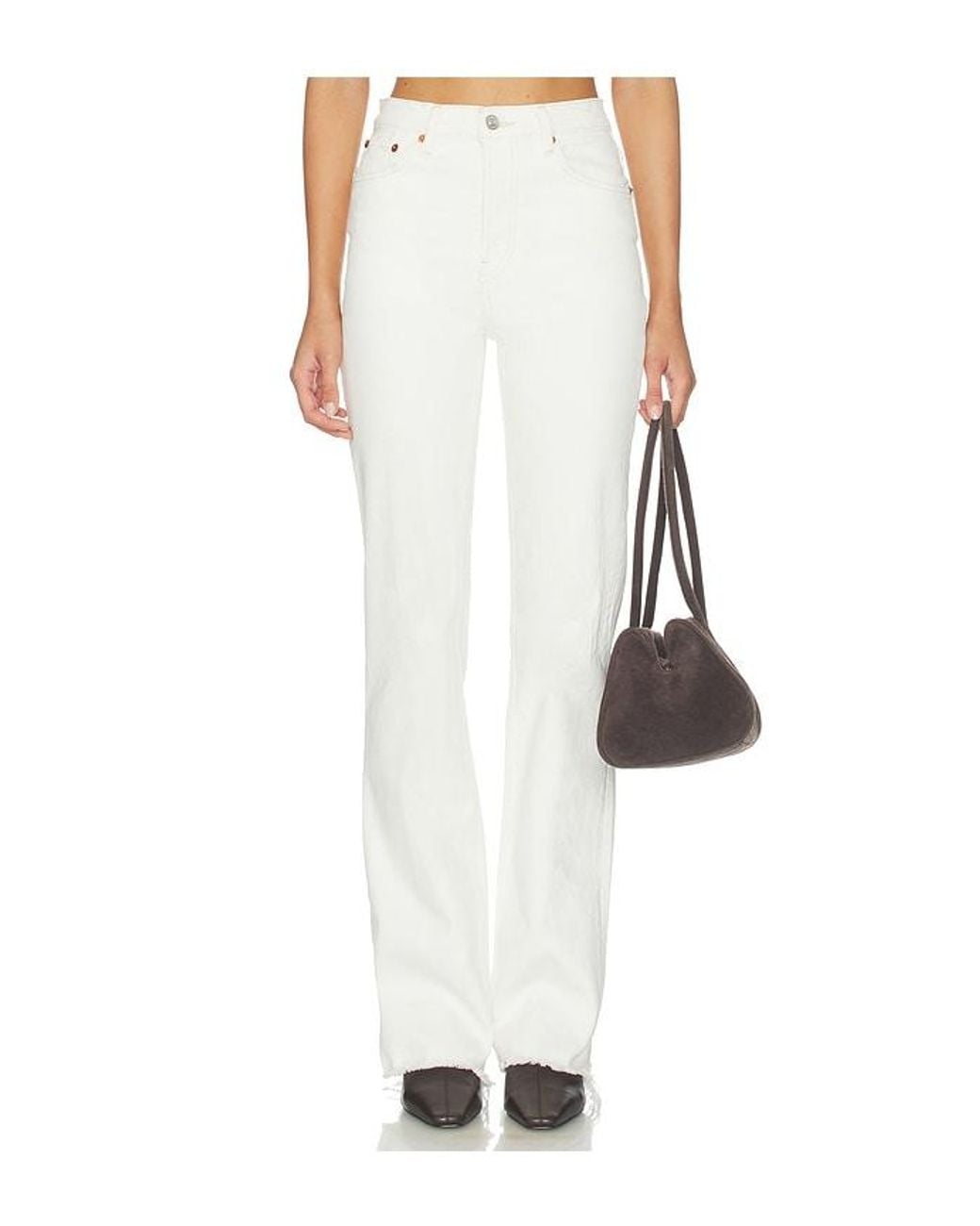 Re/done White 70S Bootcut Jean