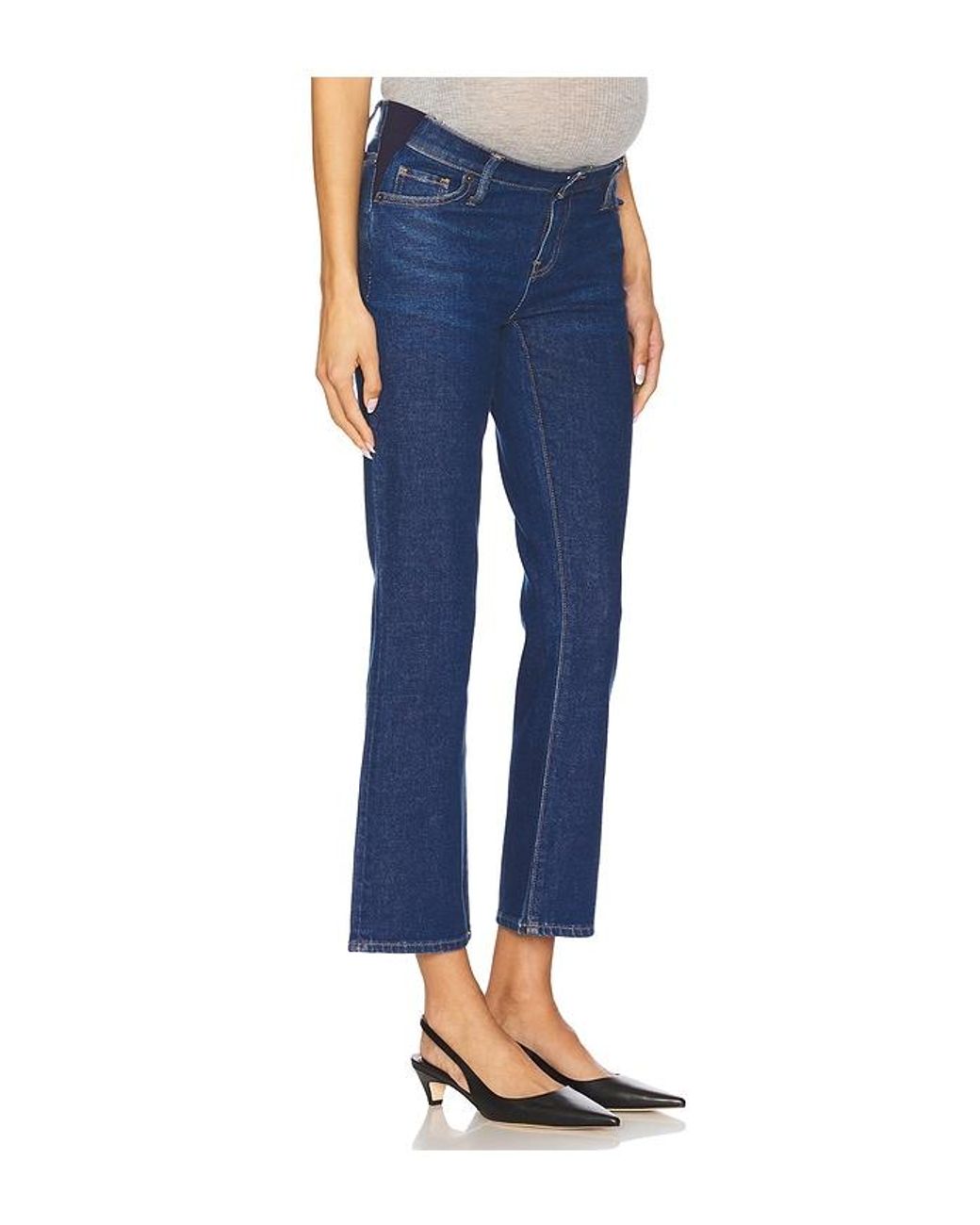 HATCH Blue The Straight Leg Maternity Jeans