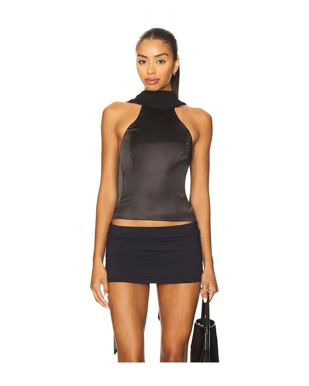 MAJORELLE Black Tamera Top