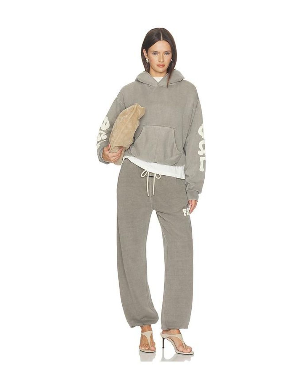 Fear Of God Gray 90's Fleece Hoodie