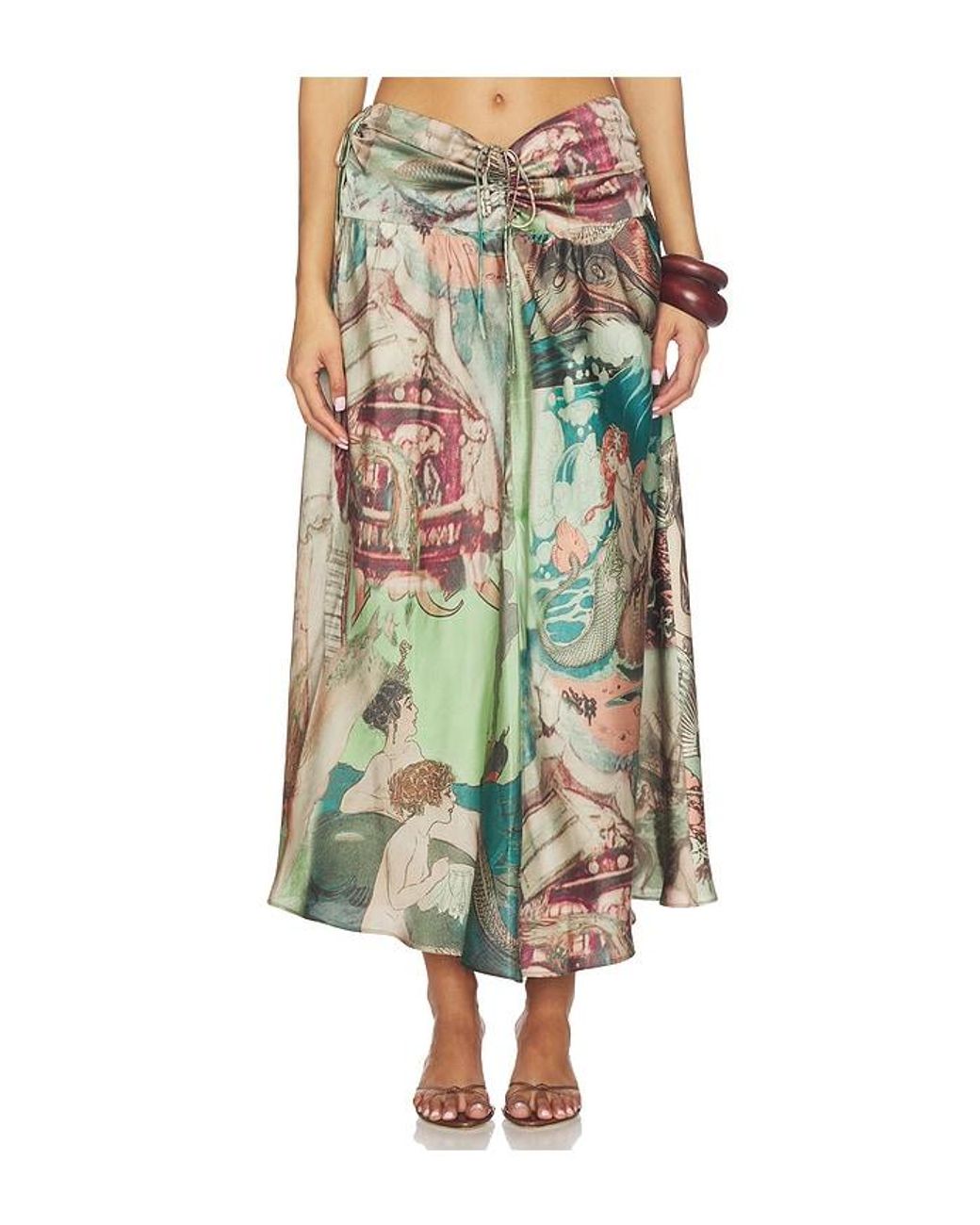 Tyler McGillivary Green Cordelia Skirt