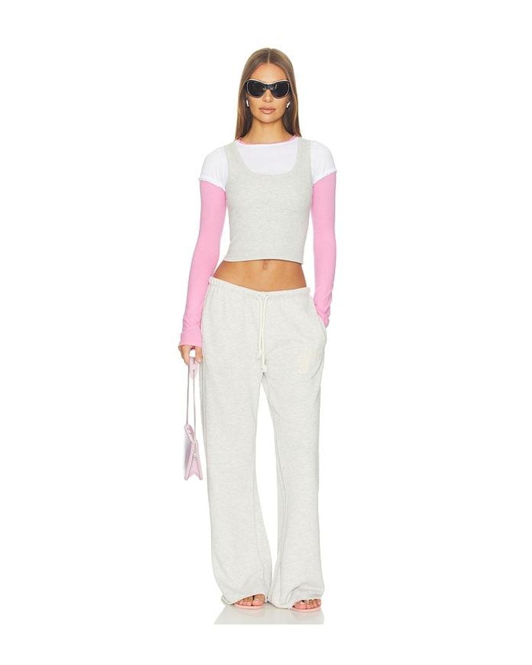 Jaded London White Cleo Bootcut Jogger