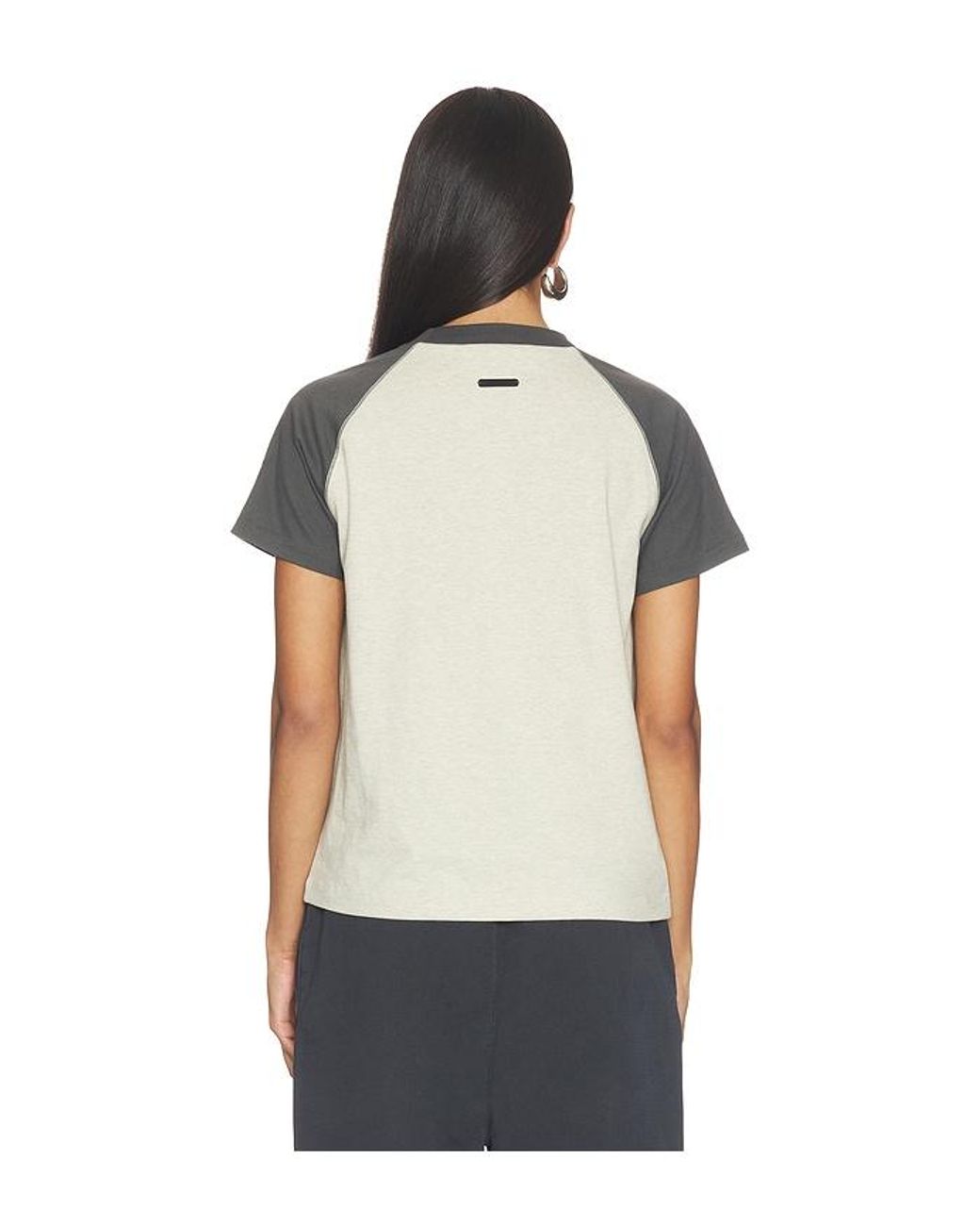 Fear Of God Black Signature Classic Fit Baseball Tee