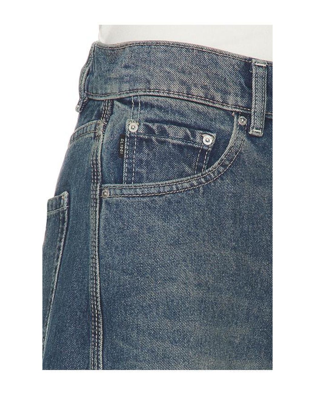 DL1961 Blue Taylor Ultra High Rise Barrel Jeans