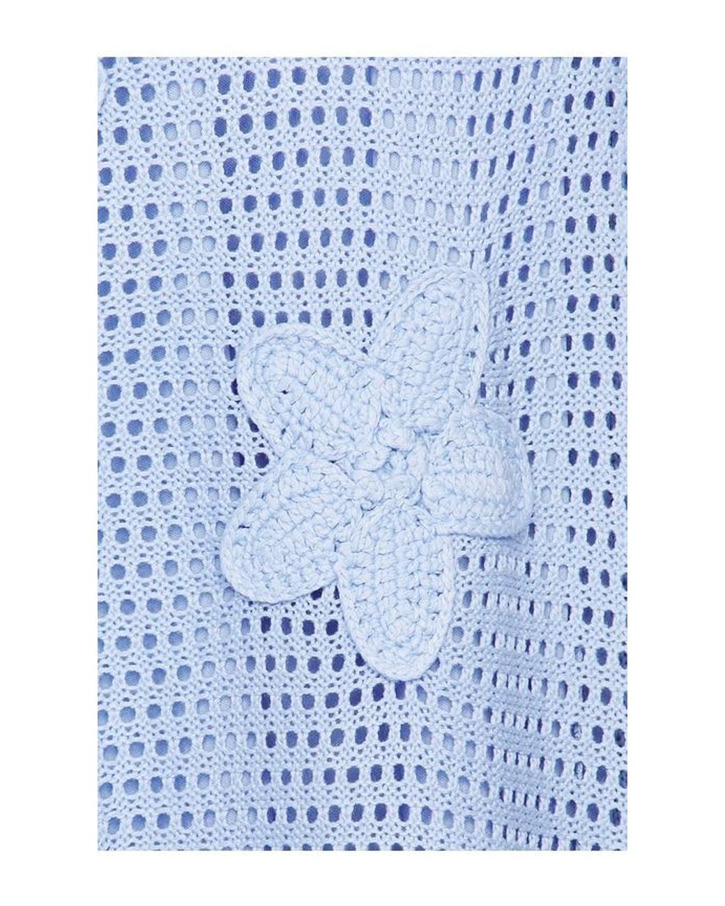 Line & Dot Blue Gienna Sweater Maxi Dress