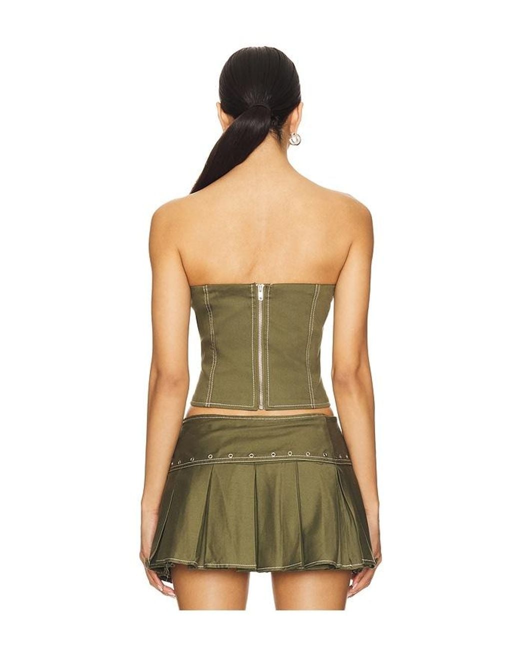 BY.DYLN Green X Revolve Jenna Corset