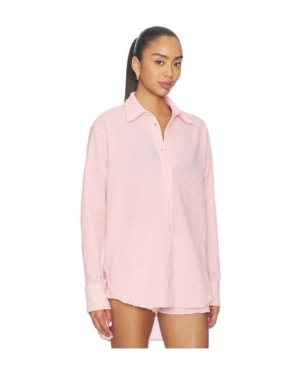 Hunza G Pink Resort Shirt