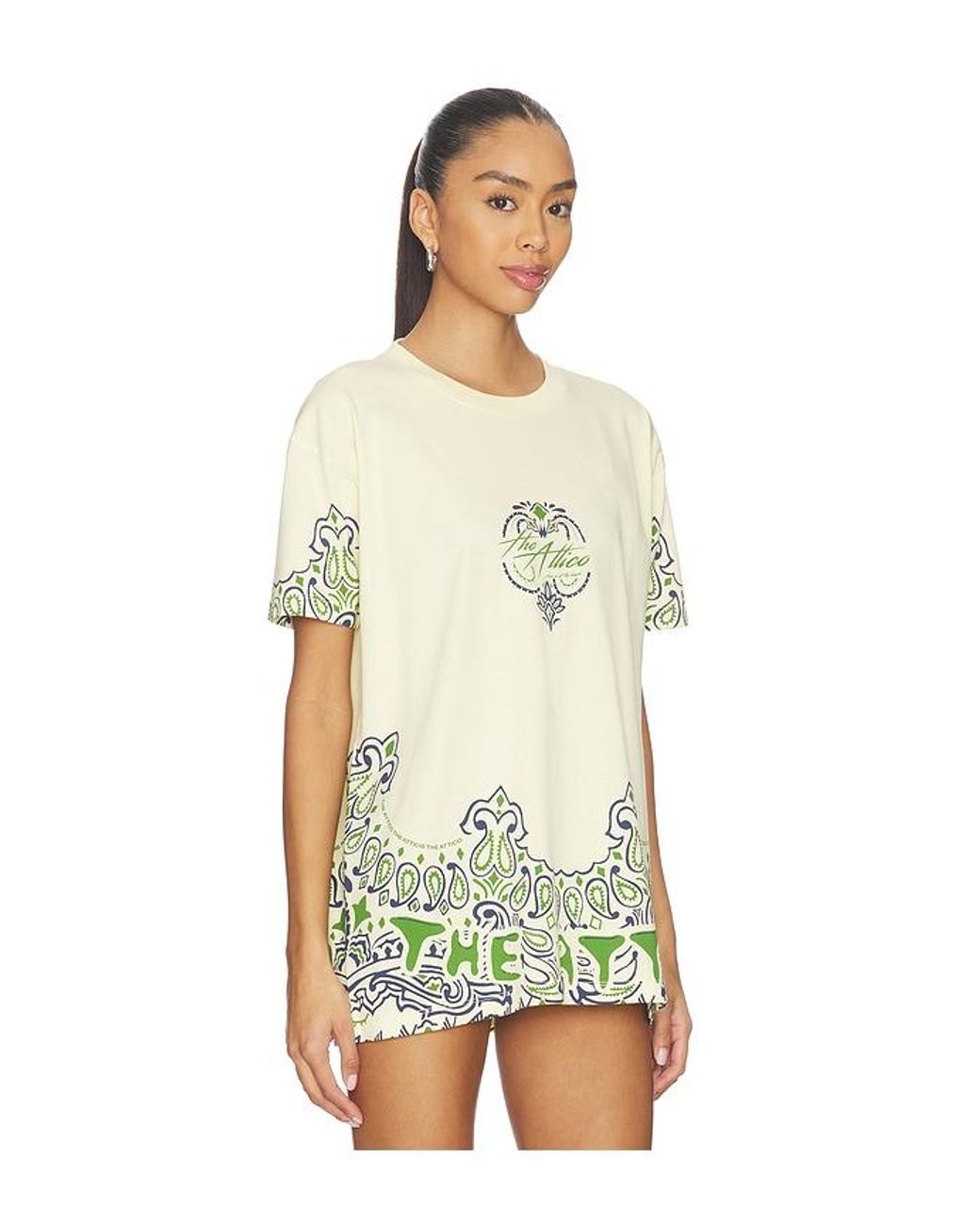 The Attico White Graphic Tee