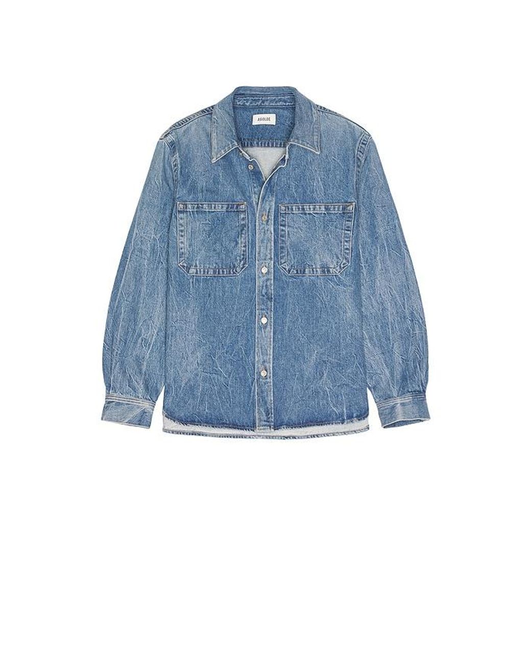 Agolde Blue Craven Shirt for men