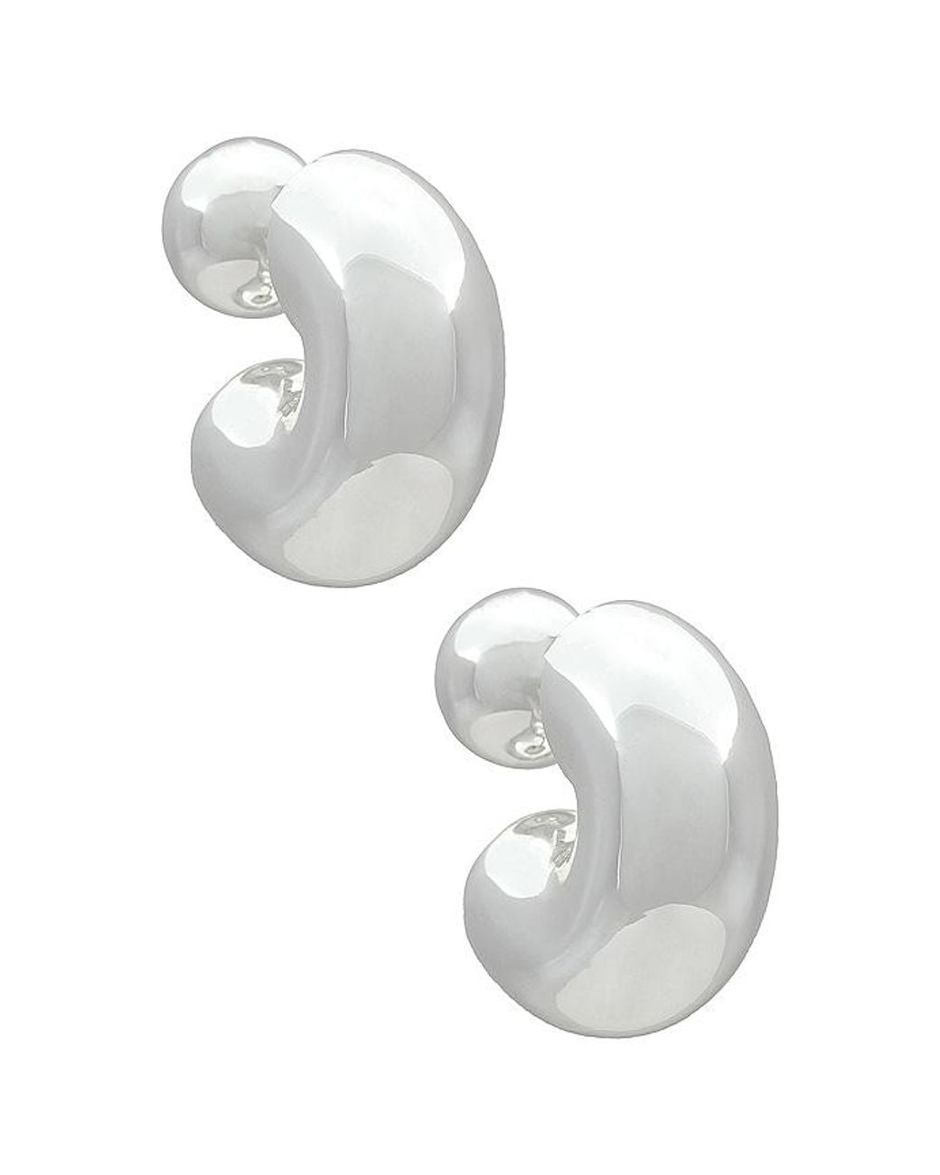 Jenny Bird White Tome Medium Hoops