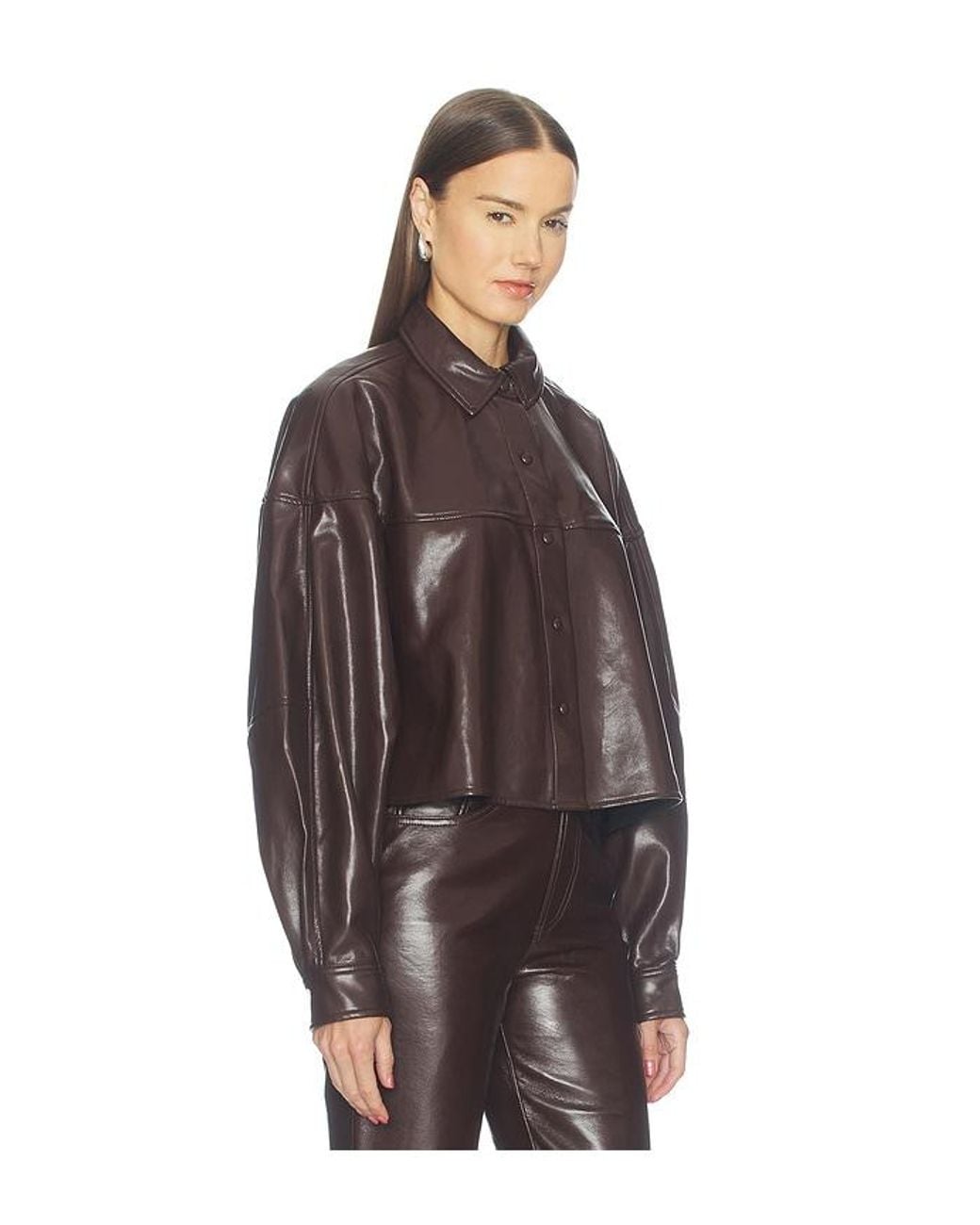 Agolde Brown Agnes Shirt