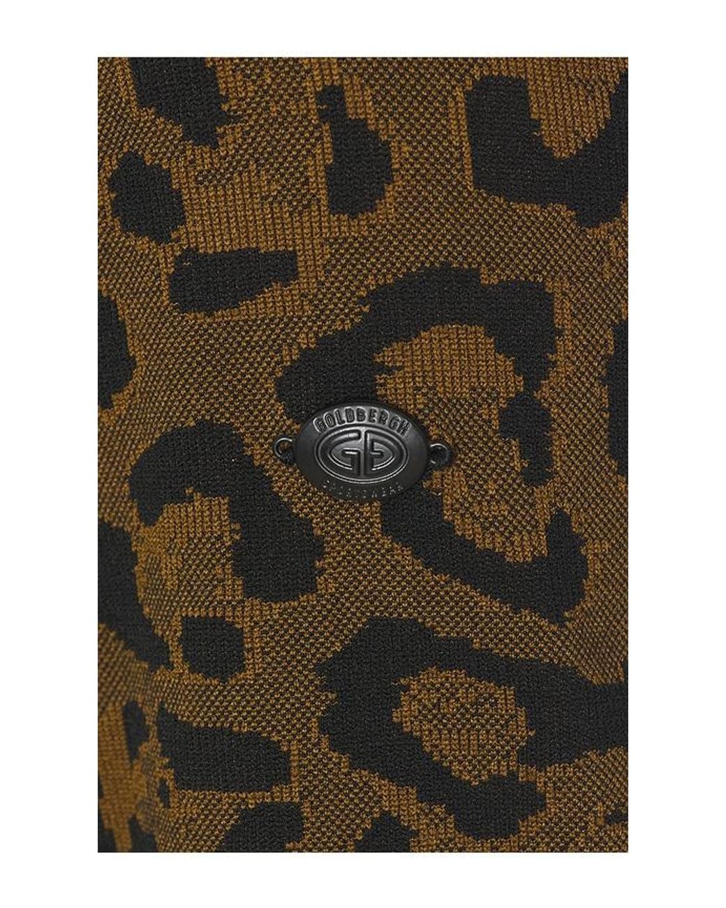 Goldbergh Brown Feline Baselayer Long Sleeve