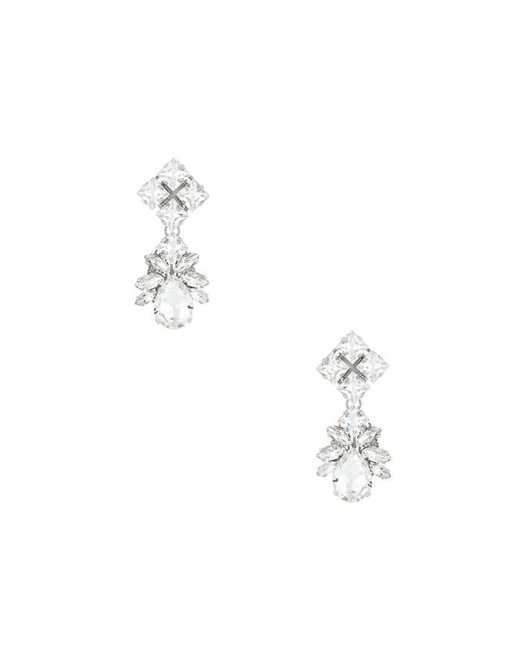 Anton Heunis Multicolor Omega Clasp Pixel & Drop Pendant Earrings