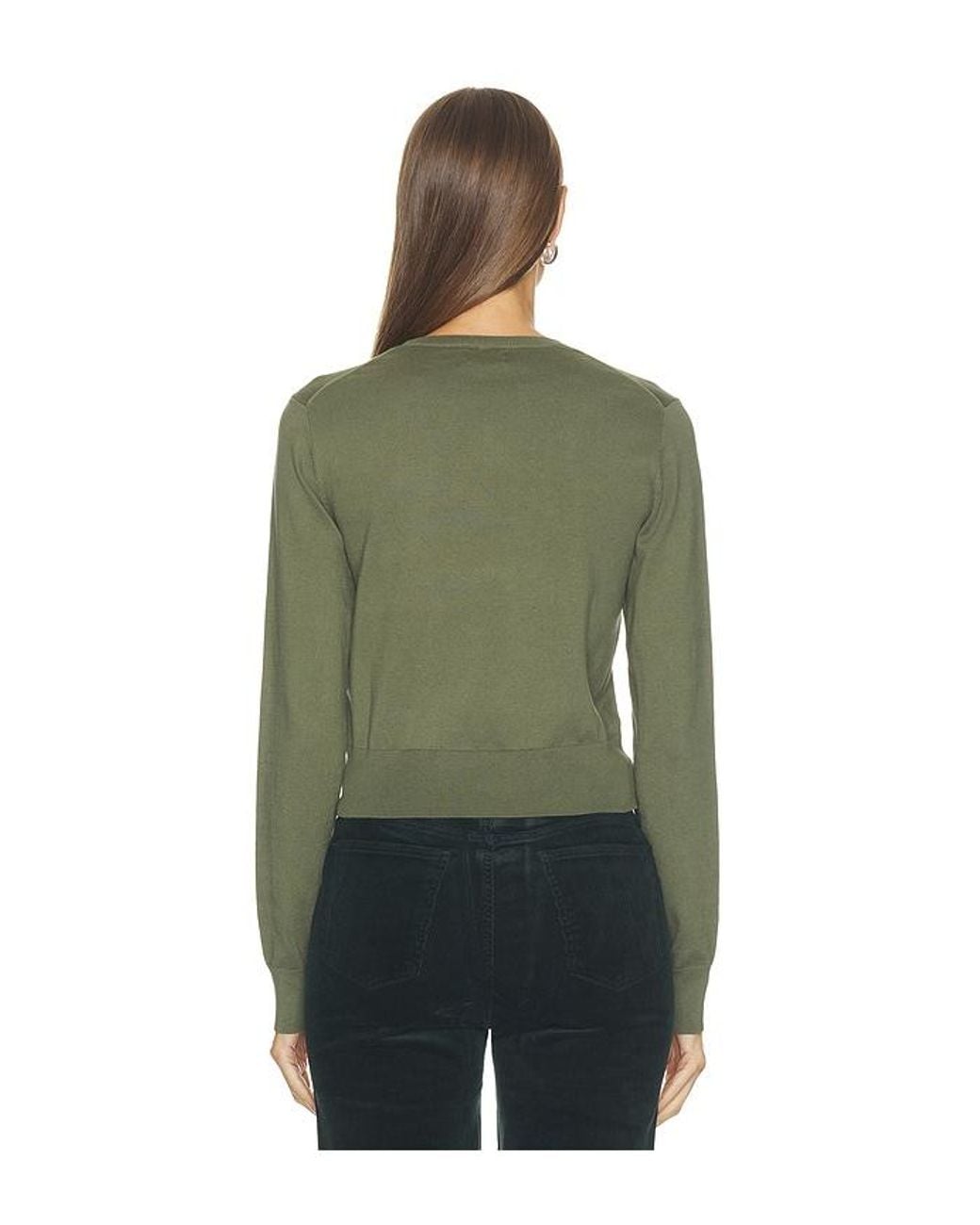 Polo Ralph Lauren Green Cotton Long Sleeve Crew Neck Pullover Sweater