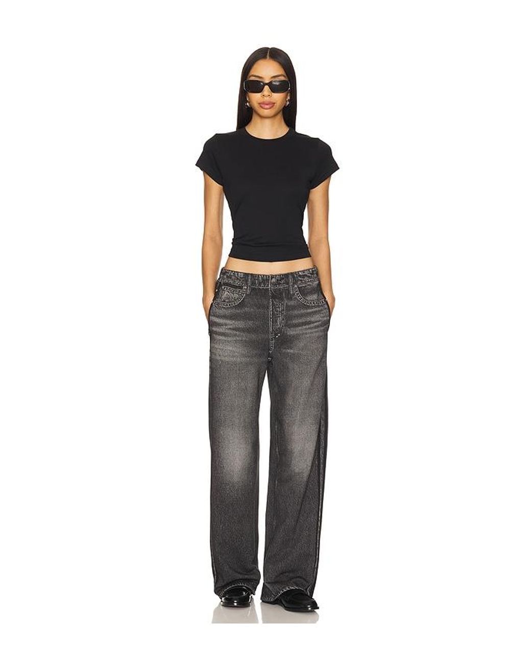 Rag & Bone Black Weite Jogginghose