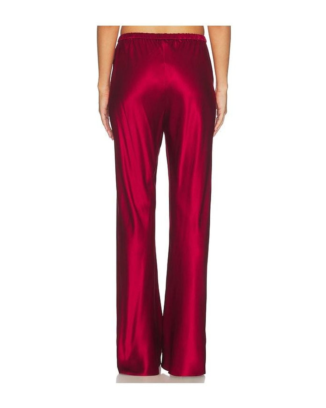 Comme Si Red The Silk Bias Pant