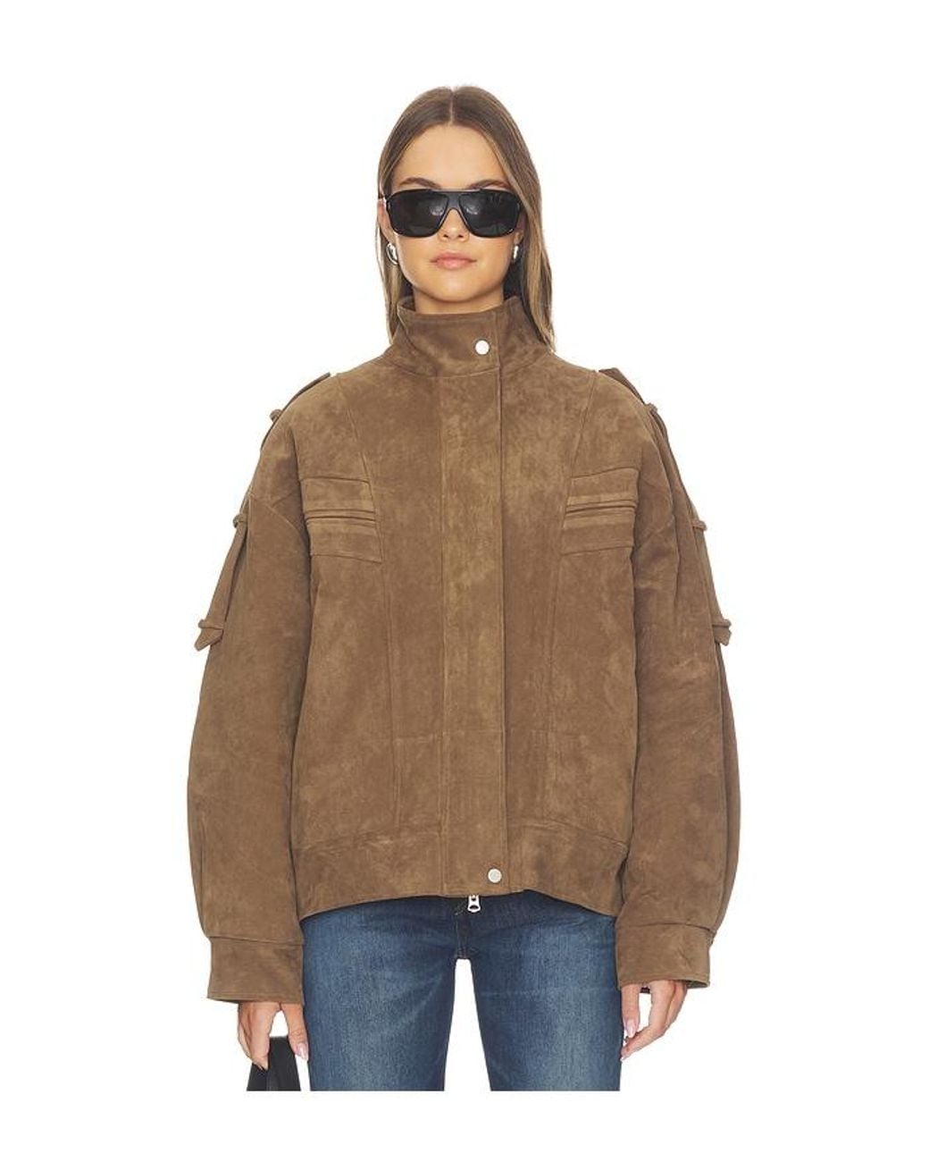 Source Unknown Blue Tova Bomber Jacket