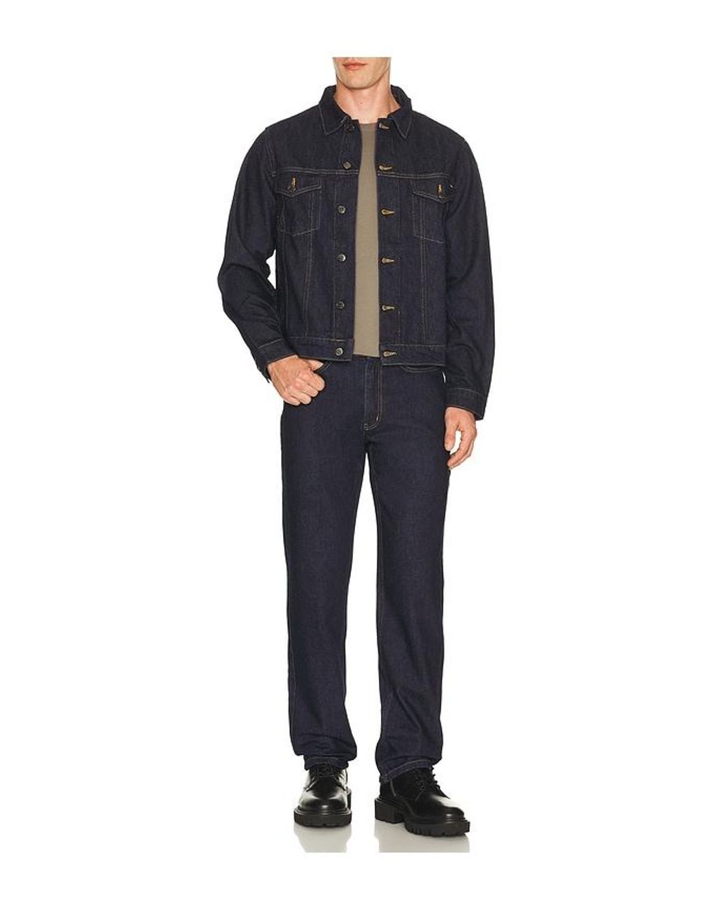 Percival Blue Straight Leg Denim Jeans for men