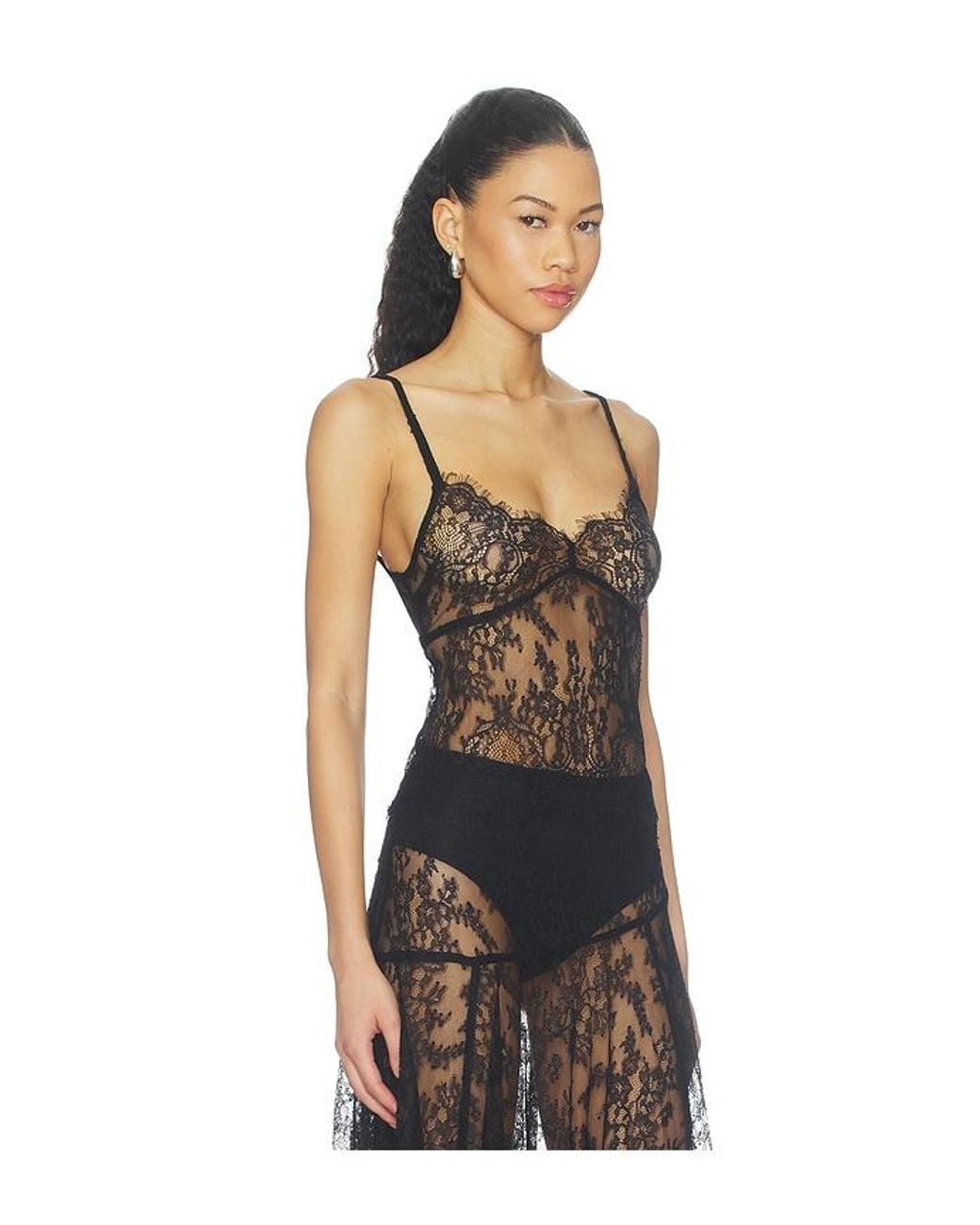 Lovers + Friends Black Alegra Top