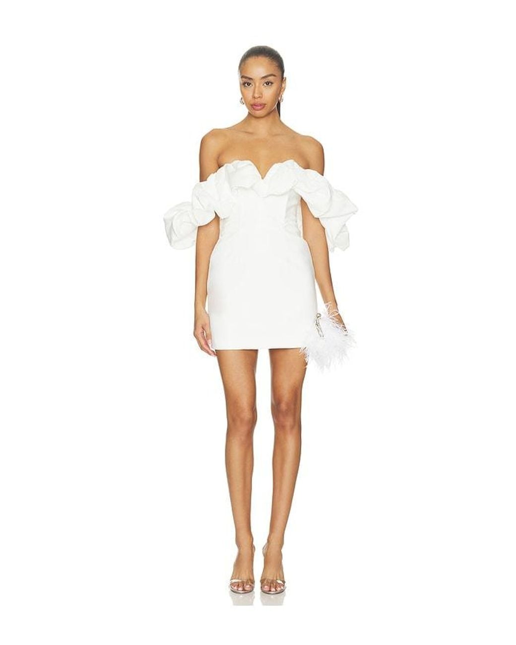 Elliatt White Solae Mini Tulip Dress