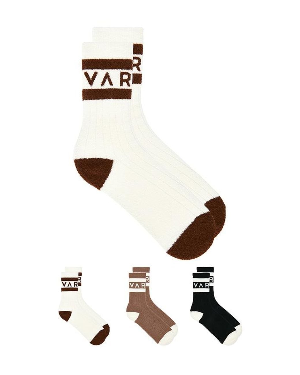 Varley White Spencer Sock 3 Pack