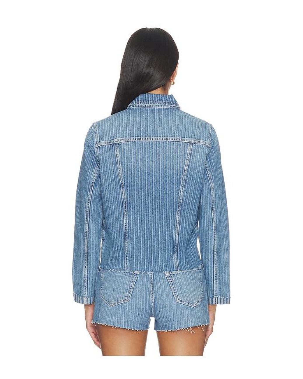 L'Agence Blue Janelle Slim Undone Jacket
