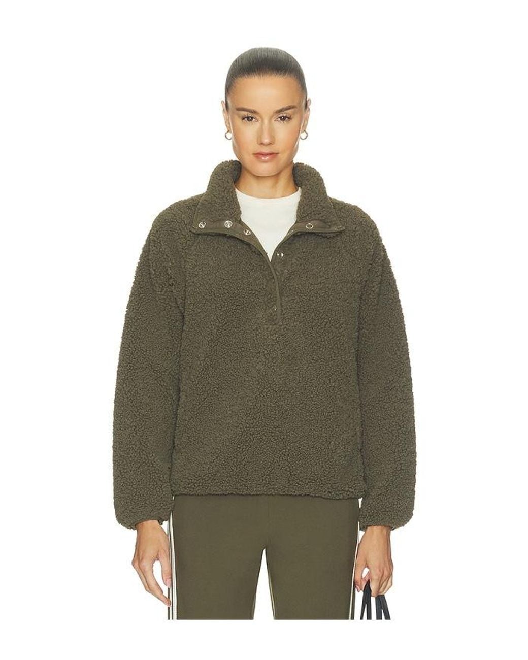The Upside Green Harlow Fleece Pullover