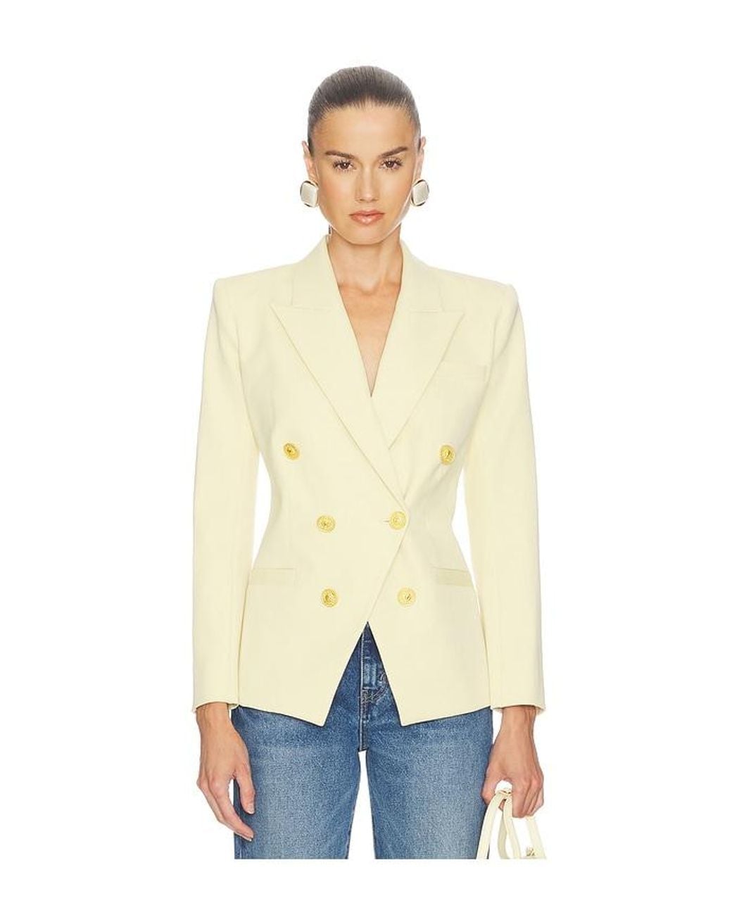 L'Agence Natural Kyomi Double Breasted Blazer