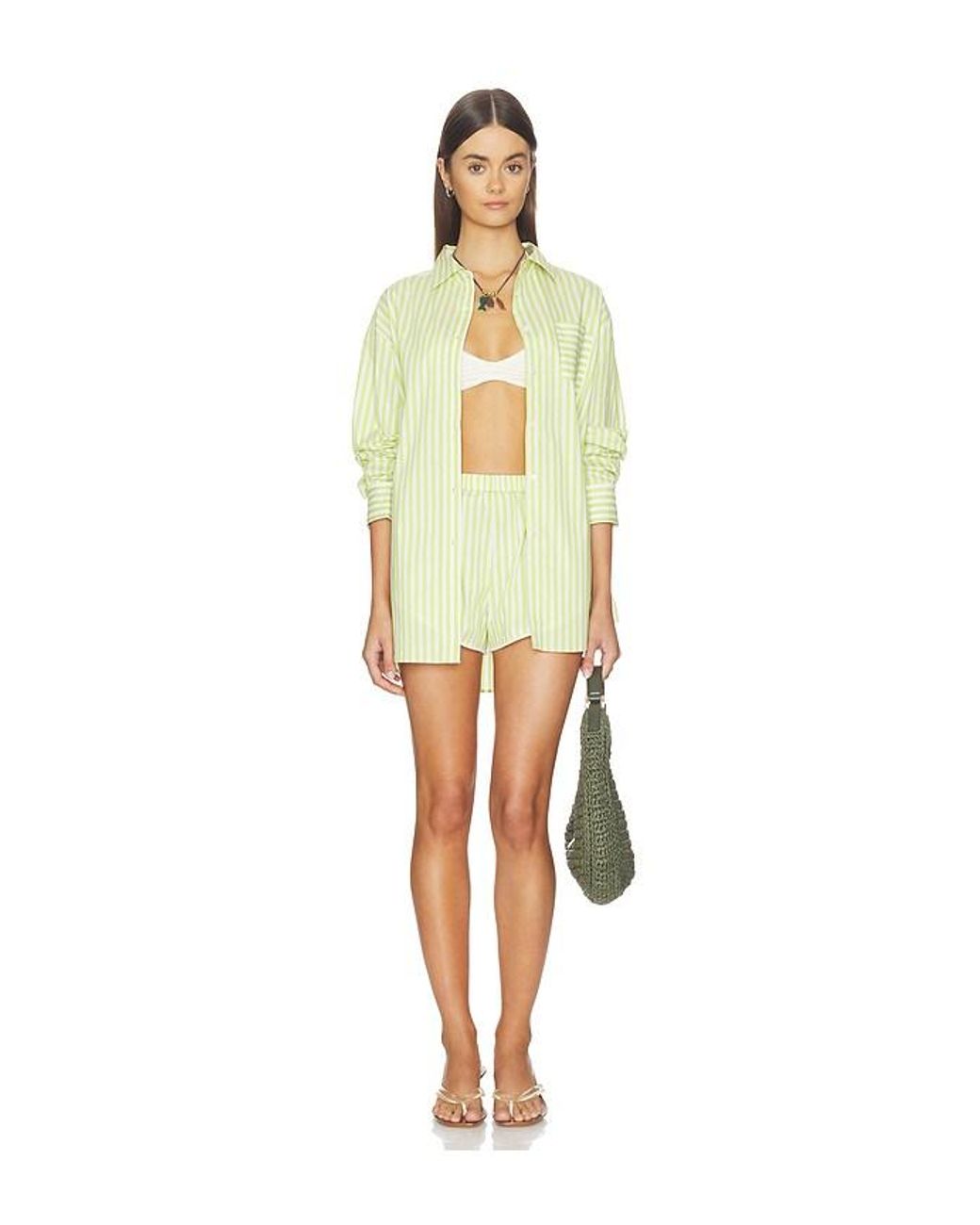 Solid & Striped White The Avril Button Down Top