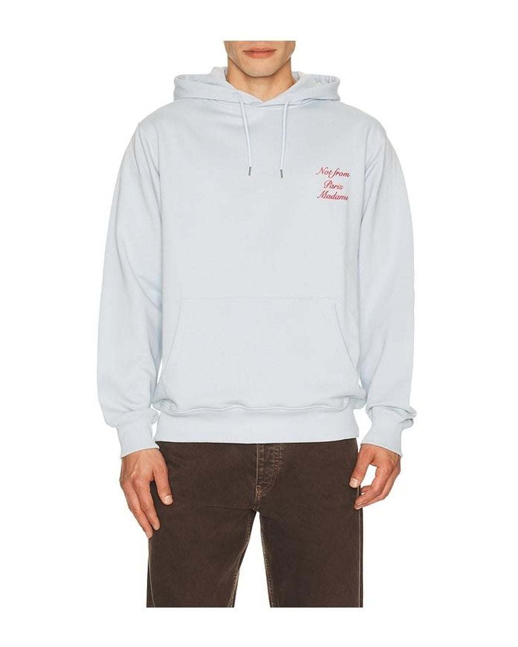 Drole de Monsieur White Le Hoodie Slogan Calligraphy for men