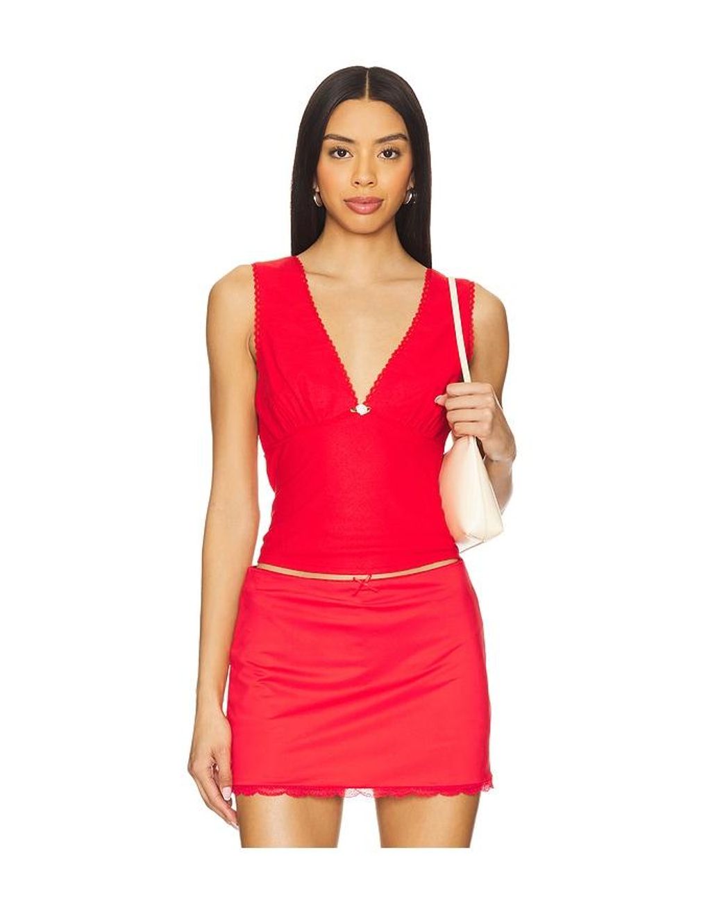 Nia Red Celia Top
