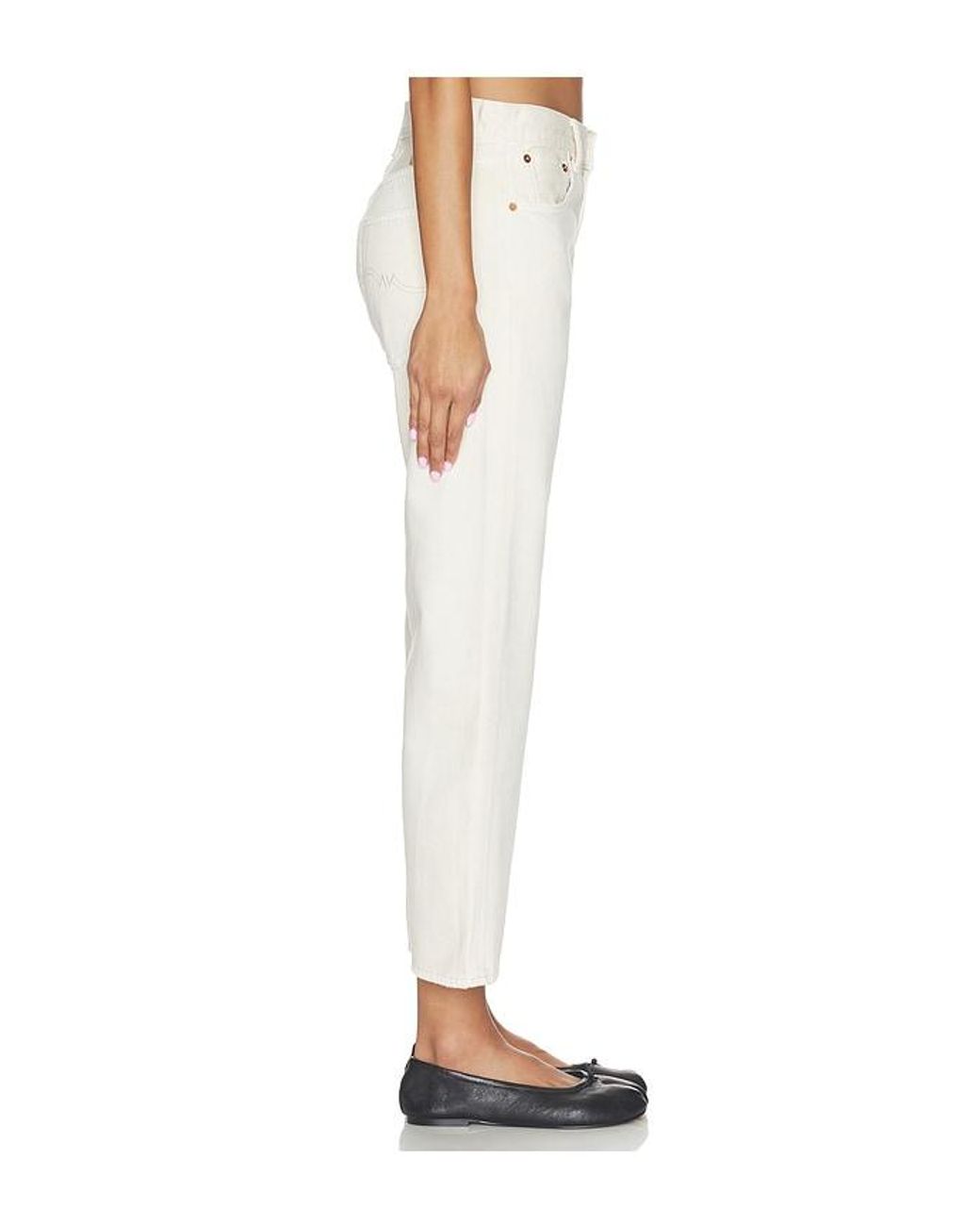 Denimist White Lucy Boyfriend Jean