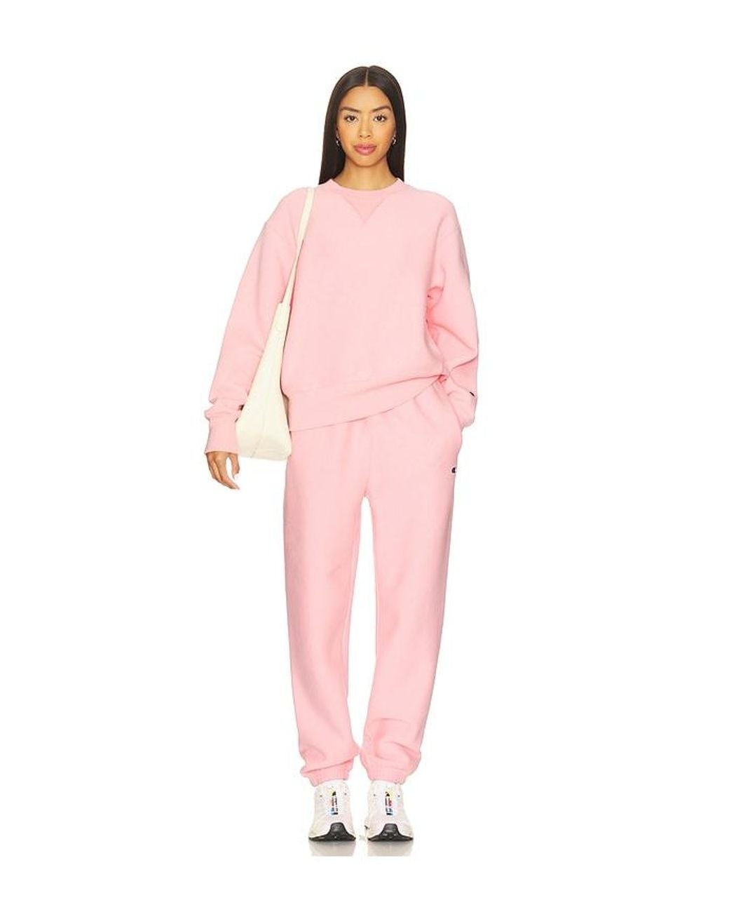 Champion Pink Essentials Reverse Weave Cinched Bottom Sweatpant