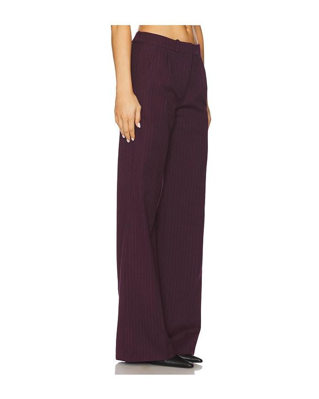 Amanda Uprichard Purple Slater Pants